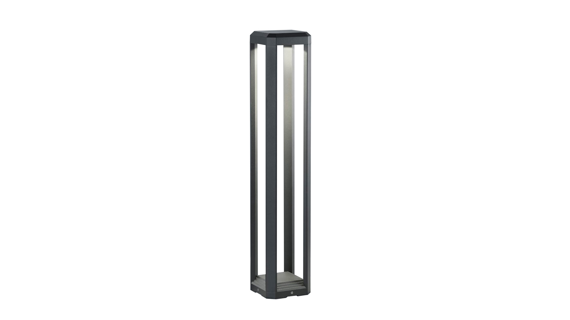 Außenleuchte Trio leuchten aus Metall in Grau TRIO Außen-Wegleuchte Logone anthrazit – Höhe ca. 80 cm
