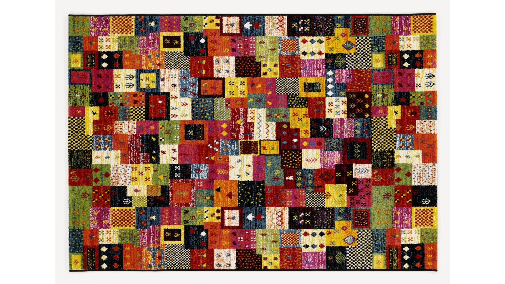 Webteppich Oci aus Kunstfaser in Mehrfarbig Moderner Webteppich Happiness Pardis - Wohnaccessoires multicolorierte Kunstfaser – ca. 160 x 230 cm