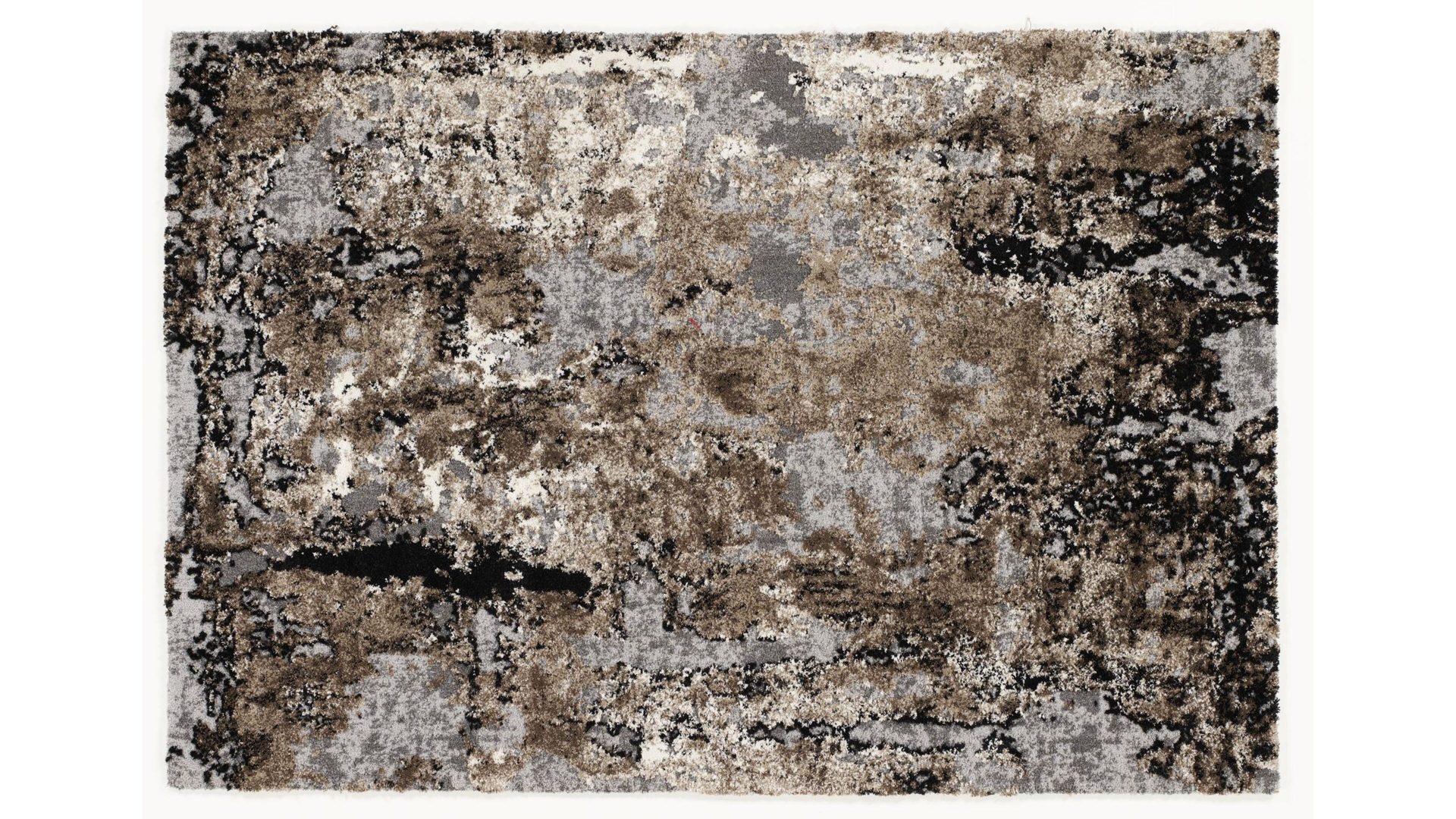 Hochflorteppich Oci aus Mischgewebe in Braun Designerteppich Juwel Liray für Ihre Wohnaccessoires braun-beiges Mischgewebe – ca. 140 x 200 cm