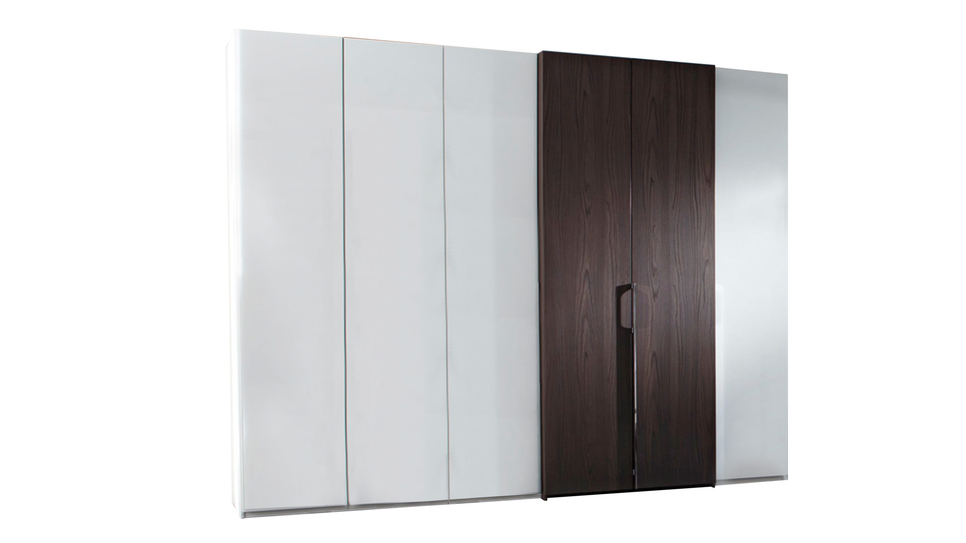 Kleiderschrank Nolte möbel | germersheim aus Holz in Weiß Kleiderschrank concept me weiße & nussbaumfarbene Oberflächen – sechs Türen