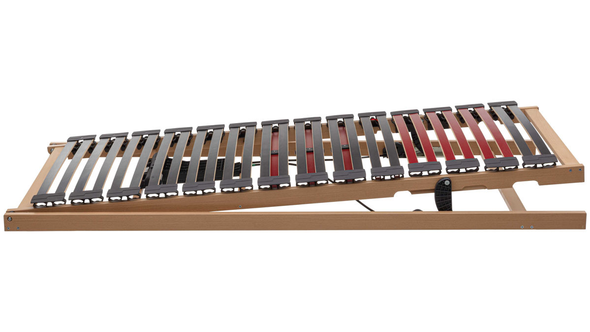 Lattenrost Interliving aus Holz in Holzfarben Interliving Lattenrost Serie 1952 mit motorischer Reflux-Funktion motorisch mit Funk-Fernbedienung – Liegefläche ca. 90 x 190 cm