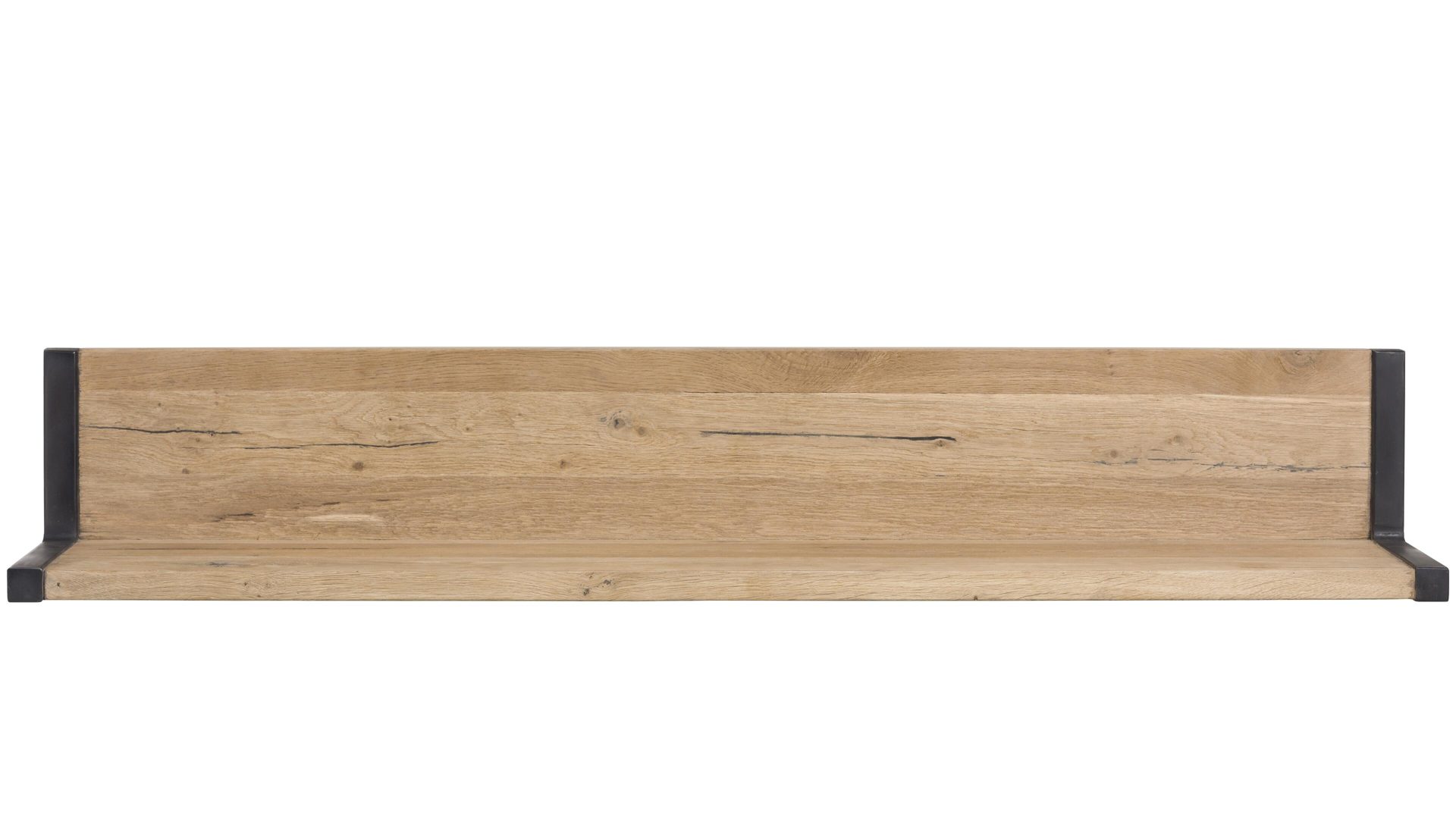 Wandregal Habufa aus Holz in Holzfarben HABUFA Wandregal Brooklyn Railway braunes Eichefurnier – Länge ca. 120 cm