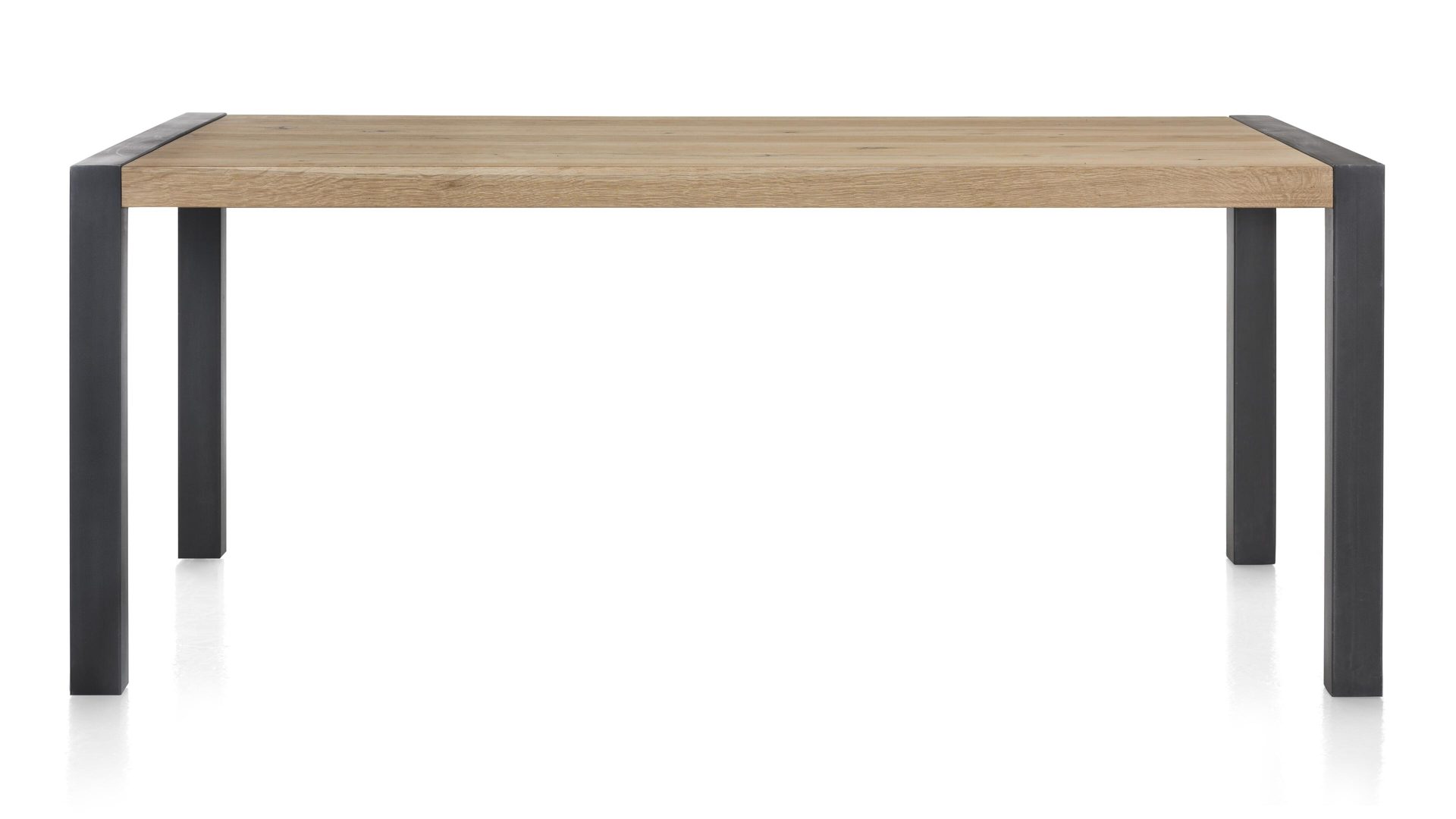 Esstisch Habufa aus Holz in Holzfarben HABUFA Esstisch bzw. Esszimmermöbel Brooklyn Railway braunes Eichefurnier – ca. 160 x 100 cm
