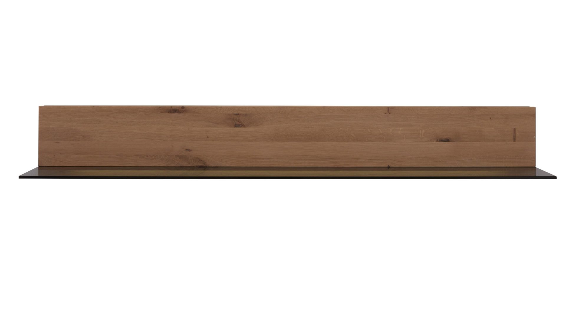 Wandregal Decker aus Holz in Holzfarben Wandregal biancofarbene Wildeiche – Länge ca. 62 cm