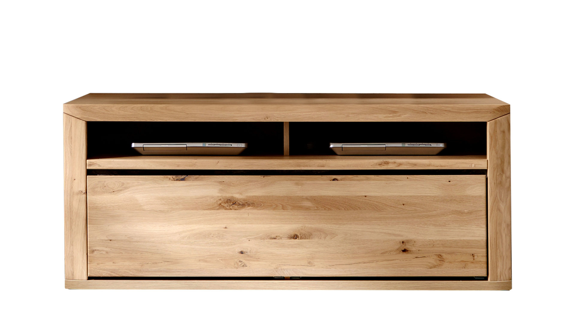 Lowboard Ideal möbel aus Holz in Holzfarben Lowboard Alteiche – eine Schublade, zwei Fächer - Breite ca. 134 cm