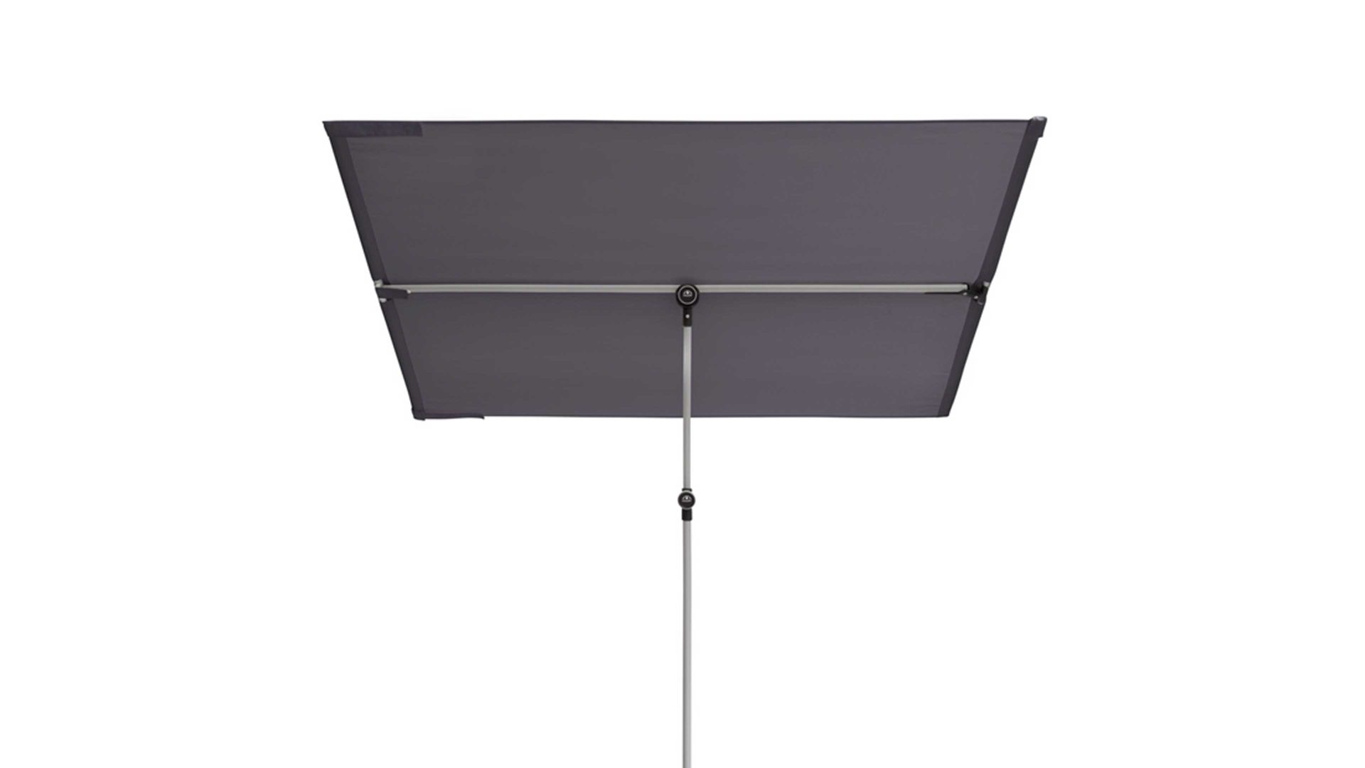 Sonnenschirm Doppler® aus Stoff in Schwarz doppler® Sonnenschirm Active anthrazitfarbene Bespannung – ca. 180 x 130 cm