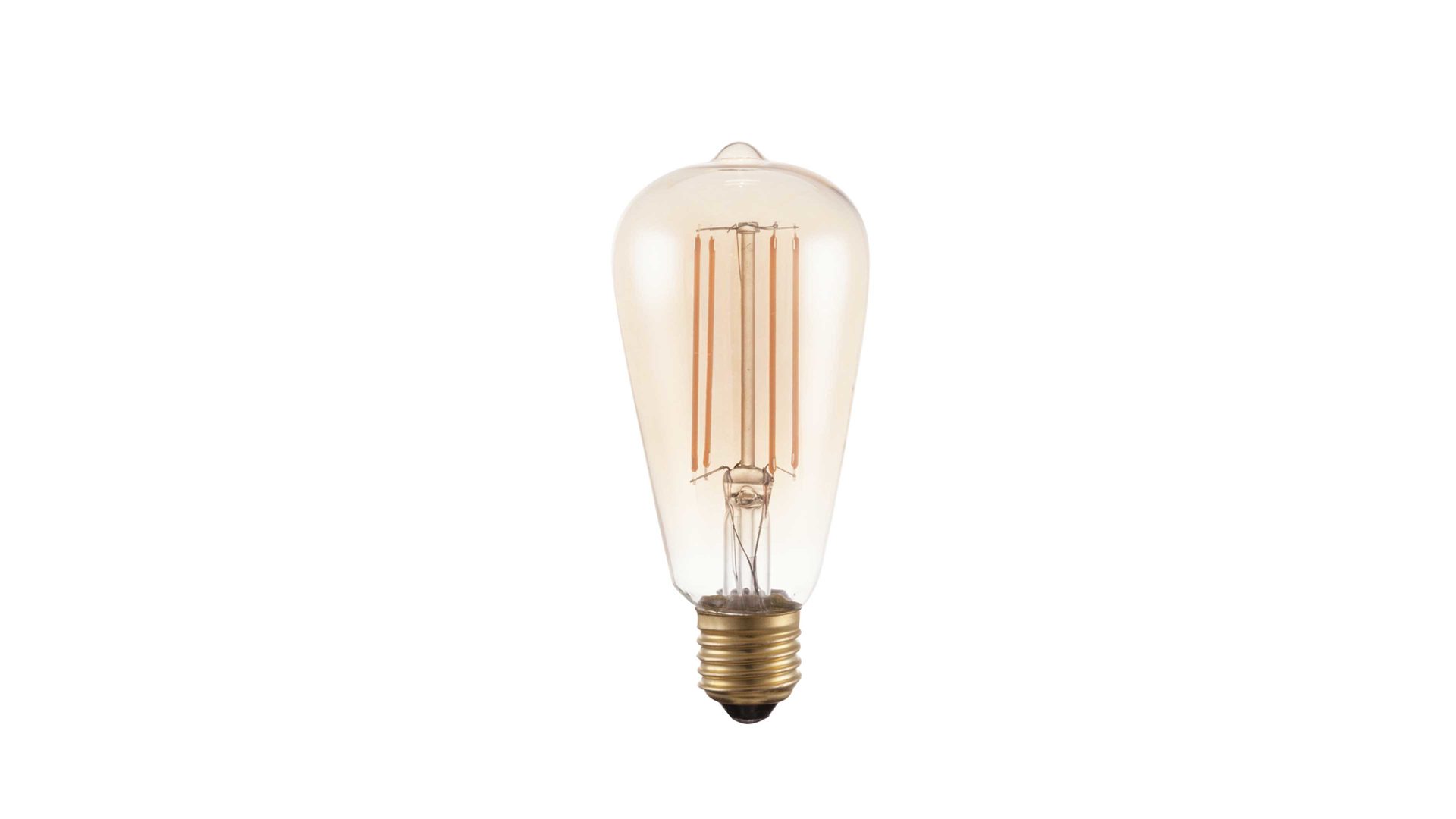 Leuchtmittel Globo lighting aus Glas in Hellbraun GLOBO LED-Leuchtmittel Edison amberfarbenes Glas - 6 Watt