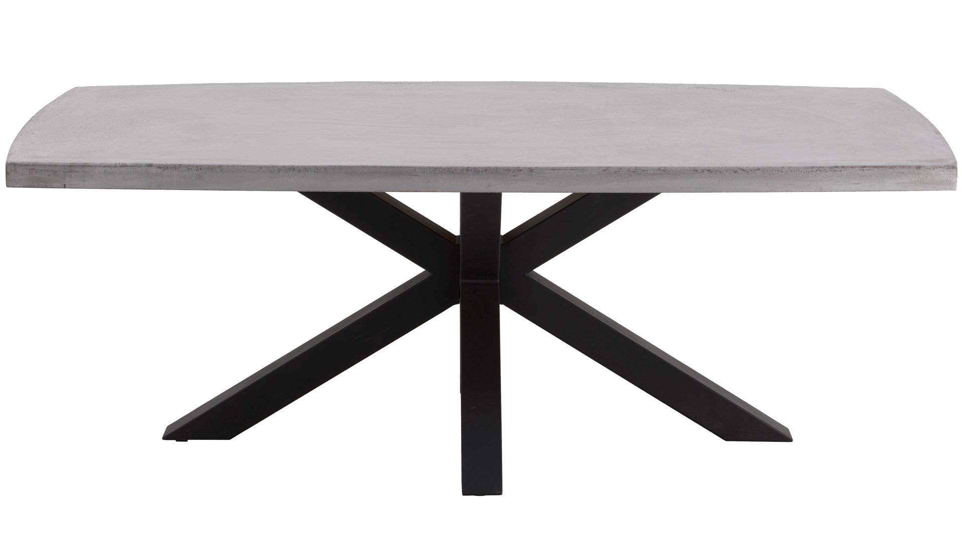 Esstisch Habufa aus Holz in Grau HABUFA Esstisch Maestro Beton Charcoal & Schwarz – ca. 130 x 110 cm