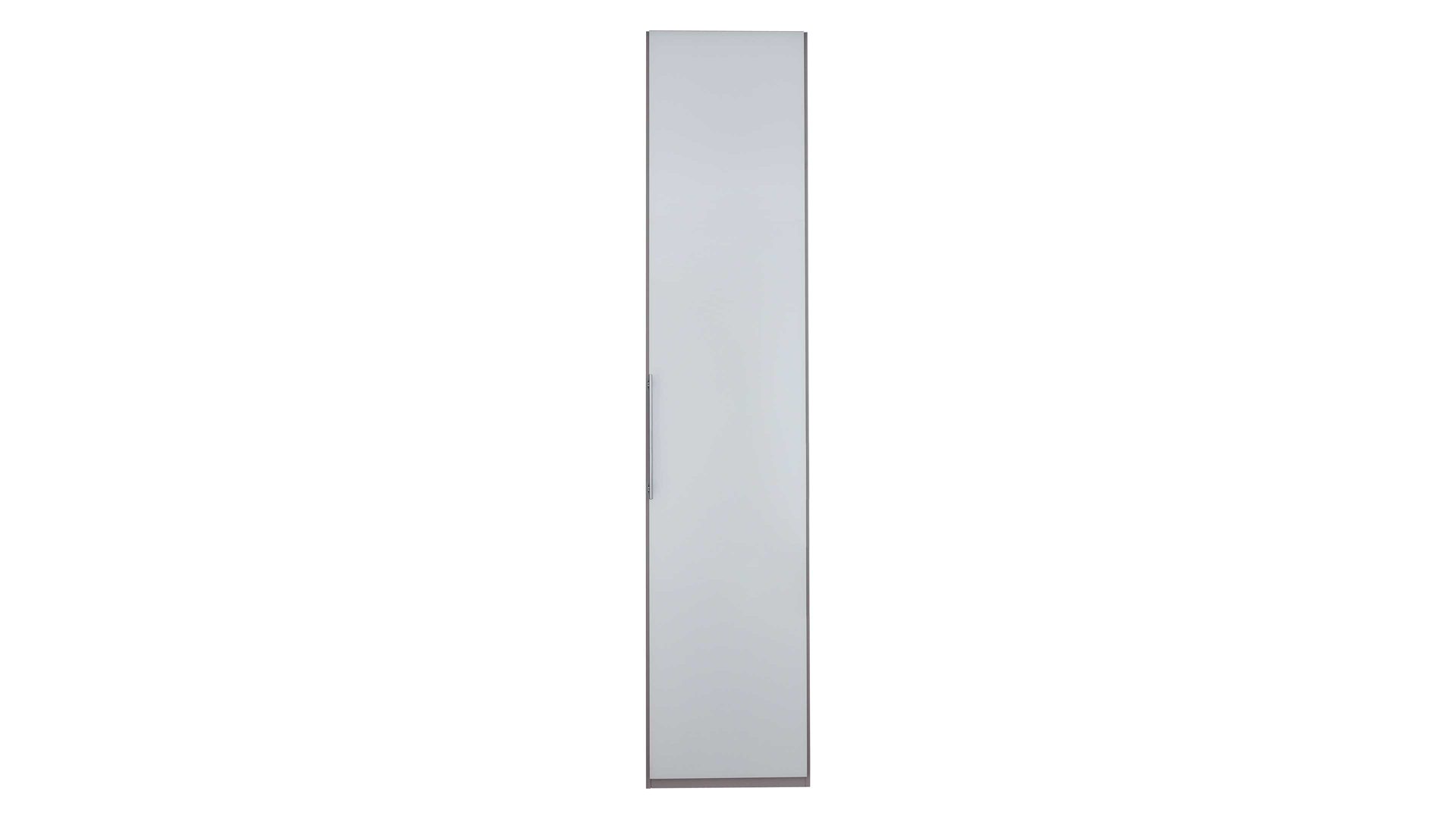 Kleiderschrank Interliving aus Holz in Weiß Interliving Kleiderschrank Serie 1205 – Kleiderschrank 044 weiße Glasfront – eine Tür, Breite ca. 38 cm