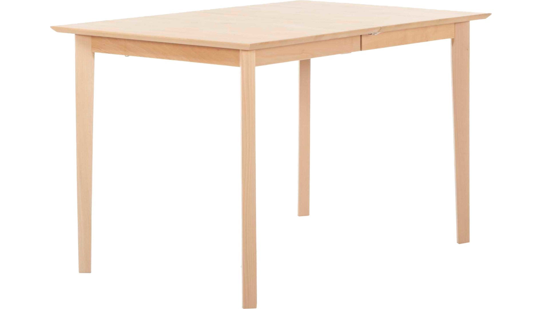 Auszugtisch Standard furniture factory aus Holz in Holzfarben Esszimmertisch Bonny mit Ausziehfunktion lackierte Buche - ca. 80 x 120-160 cm