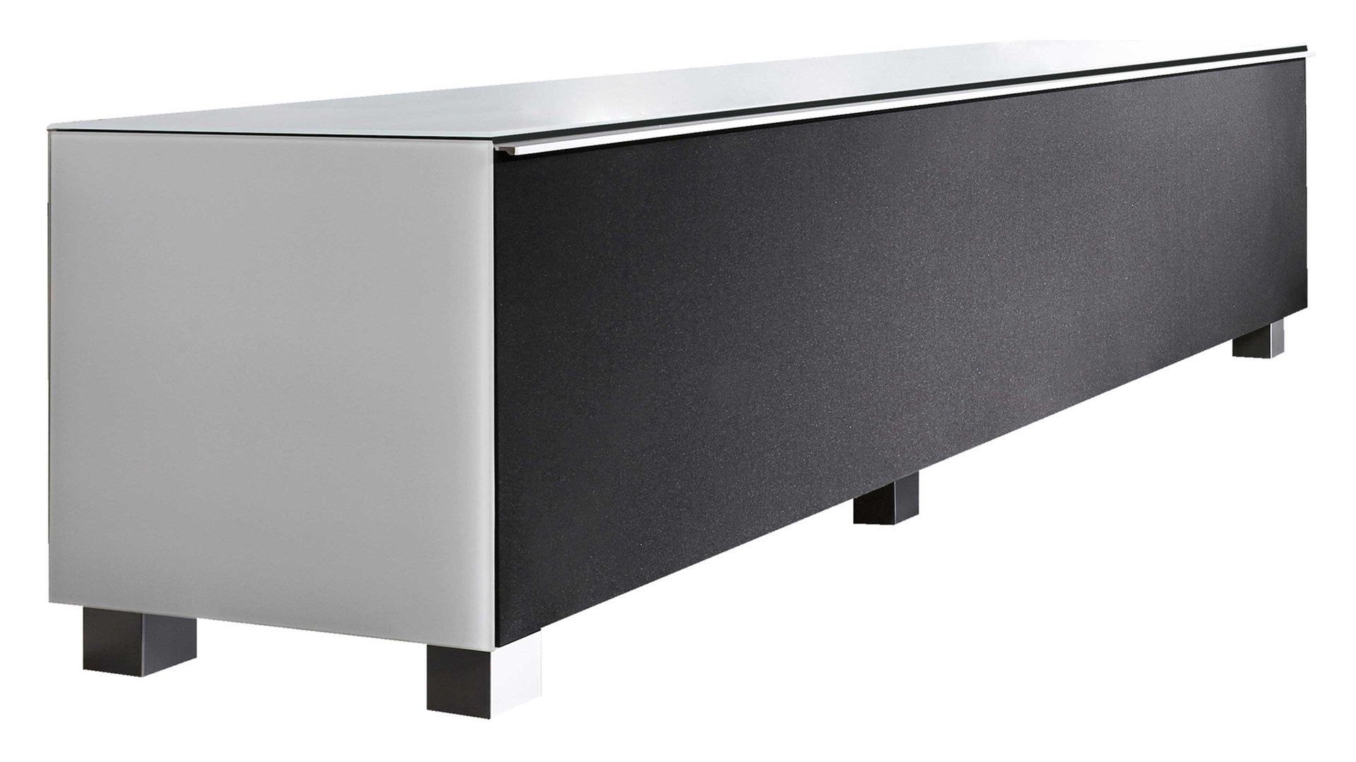 Lowboard Maja möbel aus Holz in Schwarz MAJA MÖBEL TV-Möbel bzw. TV-Board SoundConcept Weiß & Schwarz - Breite ca. 140 cm