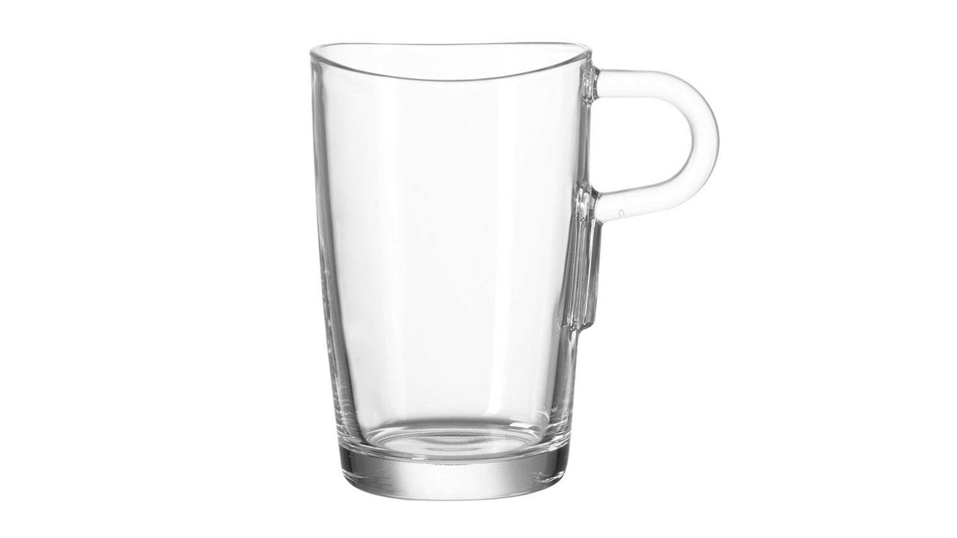 Kaffeebecher Leonardo | glaskoch aus Glas in Transparent LEONARDO Latte Macchiato-Becher Loop Klarglas - ca. 250 ml Nutzinhalt