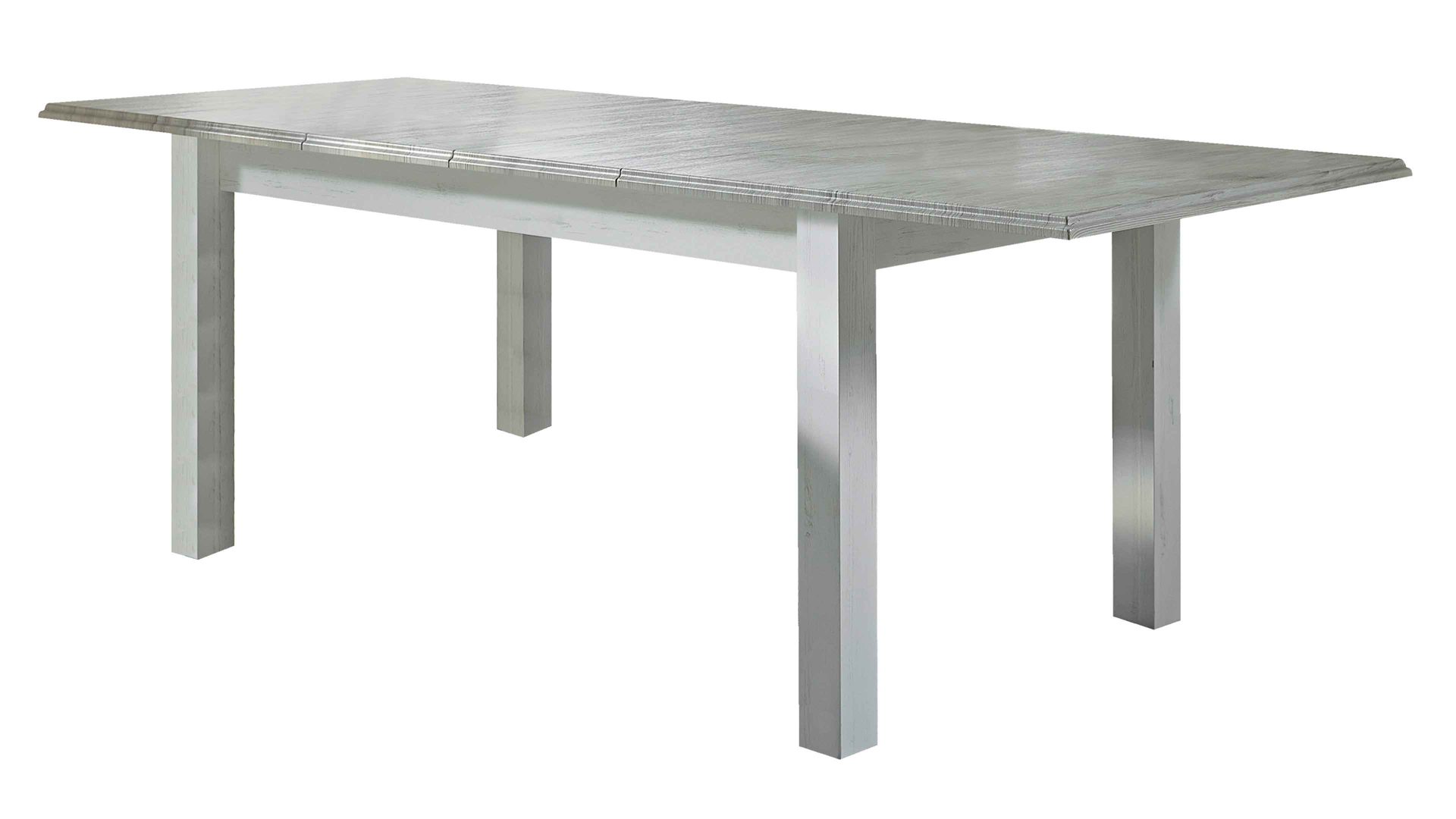 Auszugtisch Wohnconcept aus Nachbildung in Holzfarben Esstisch mit Auszügen als Ausziehtisch Pinie & Taupe - ca. 160-240 x 77 x 90 cm