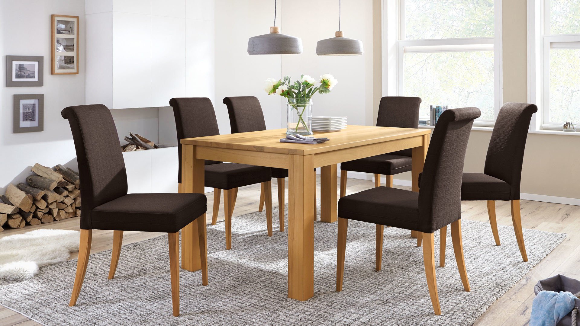 Esstisch WOODS & TRENDS aus Holz in Holzfarben WOODS & TRENDS Massivholztisch-Esstisch Bozen geölte Asteiche – ca. 160 x 90 cm