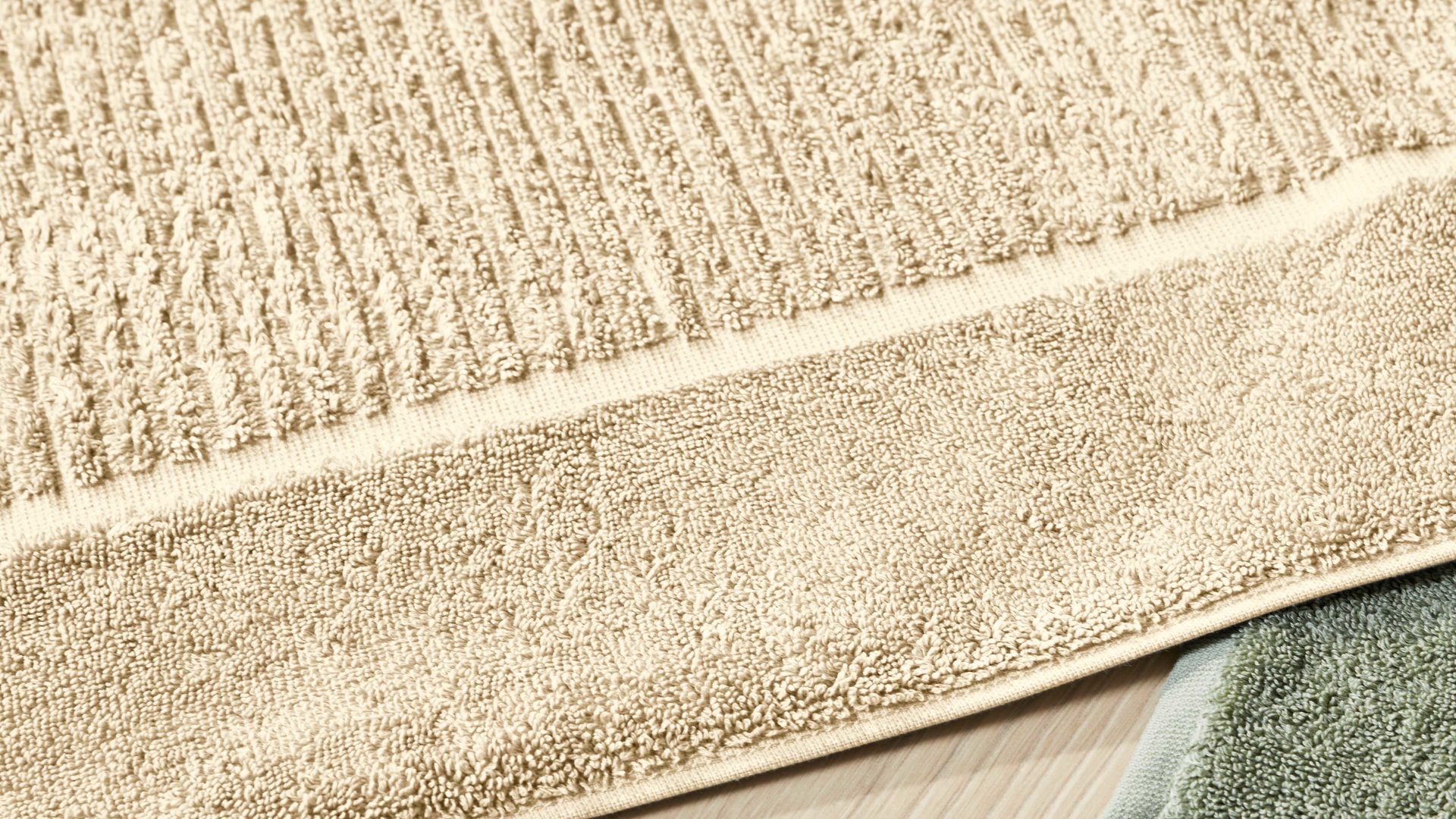 Badematte / Badeteppich Interliving aus Naturfaser in Beige Interliving Handtuch Serie 9108 - Badvorleger Natur – ca. 60 x 80 cm
