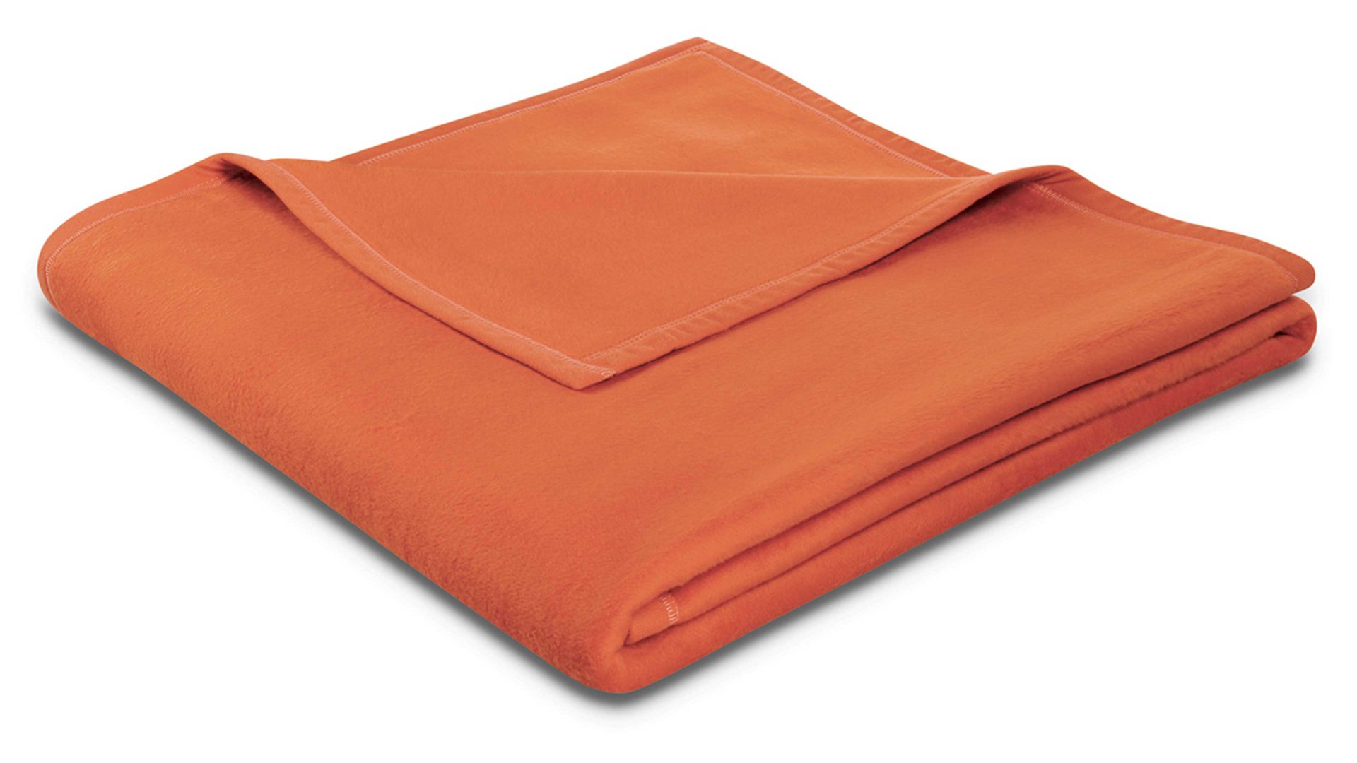 Wohndecke Biederlack aus Kunstfaser in Orange biederlack Wohndecke Uno Soft Terracotta – ca. 150 x 200 cm