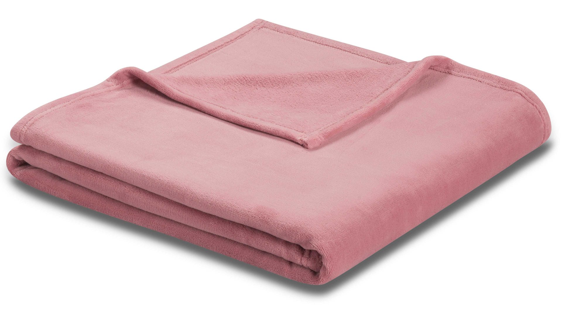 Wohndecke Biederlack aus Kunstfaser in Pink biederlack Wohndecke soft & cover Altrosa – ca. 150 x 200 cm