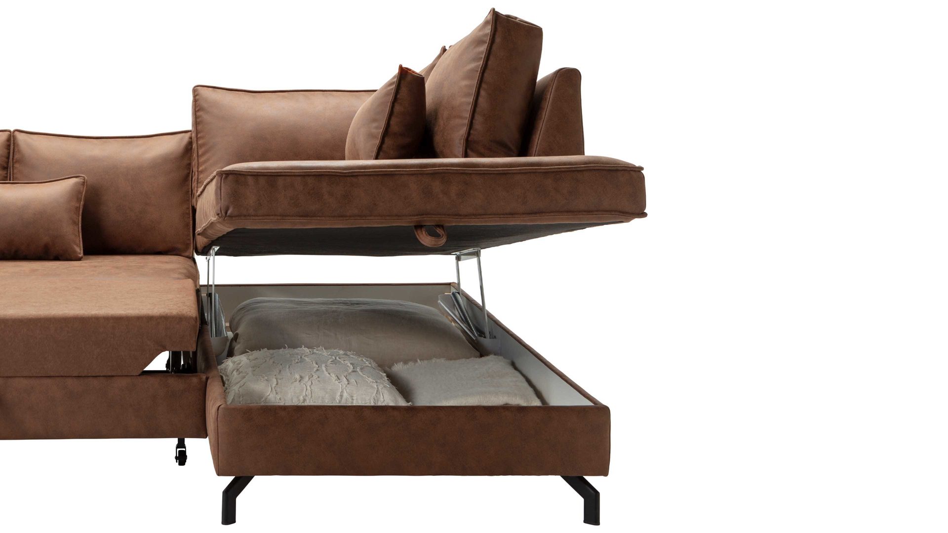 Funktion Exxpo sofa fashion aus Holz in Weiß Bettkasten Daytona Funktions-Mehrpreis