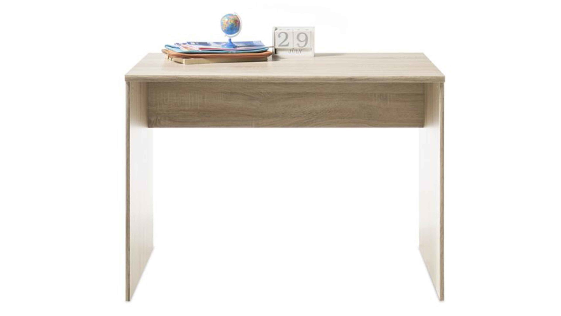 Schreibtisch Bega consult aus Holz in Holzfarben Schreibtisch Sonoma eichefarbene Kunststoffoberflächen – ca. 106 x 75 cm