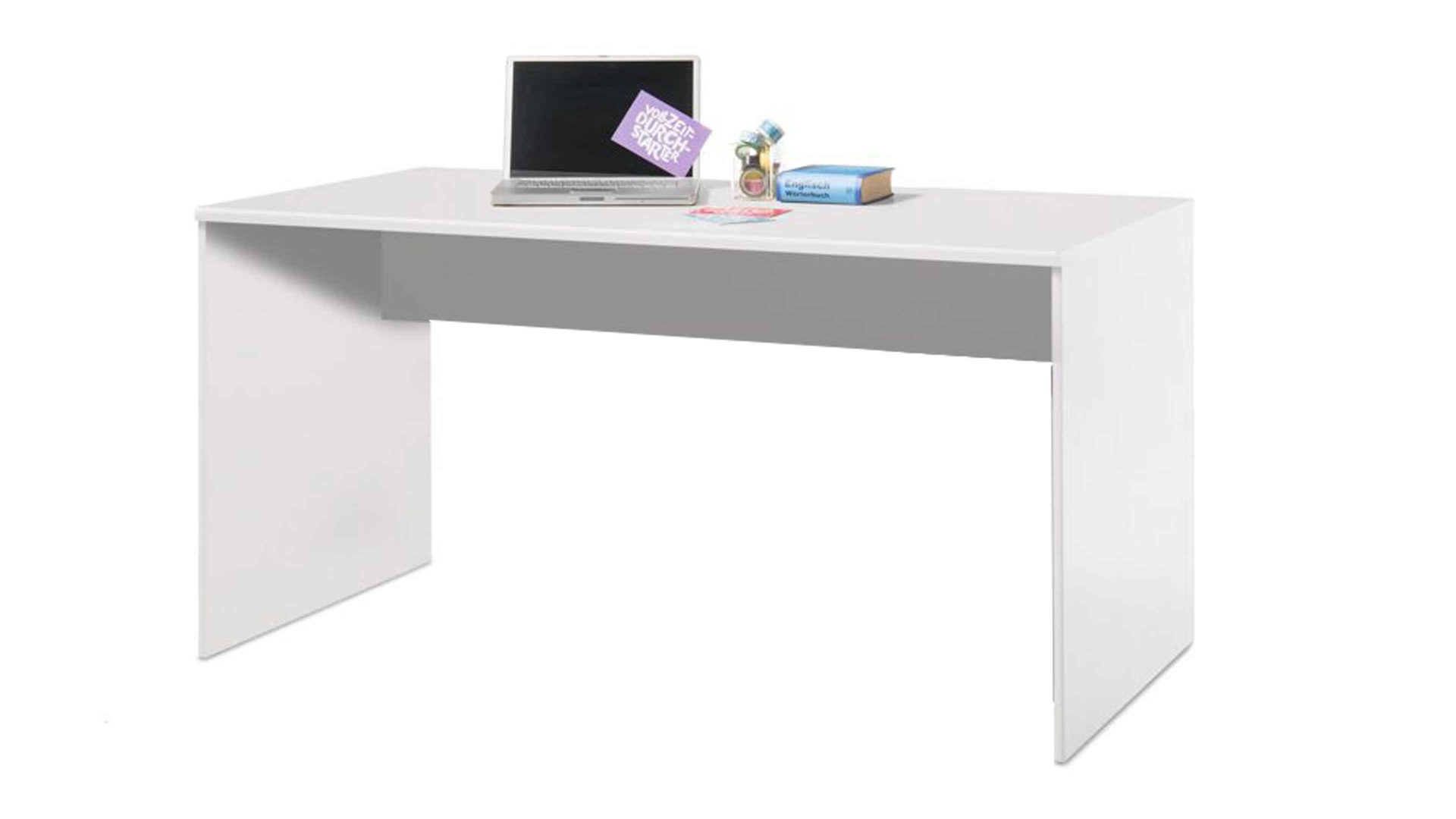 Schreibtisch Bega consult aus Holz in Weiß Schreibtisch weiße Kunststoffoberflächen – ca. 150 x 75 cm