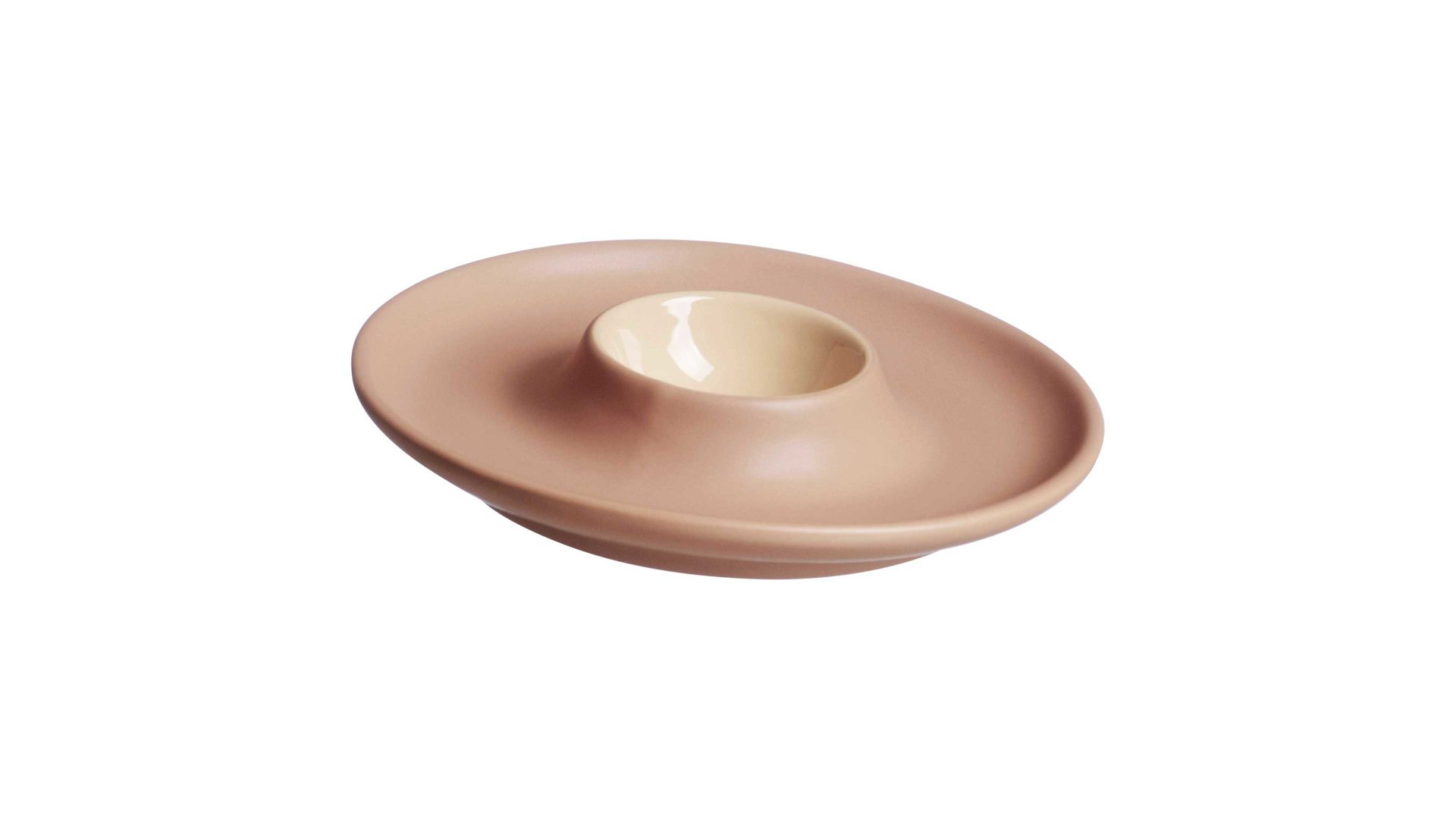 Eierbecher Ritzenhoff & breker aus Keramik in Beige Ritzenhoff & Breker Eierteller Jasper puderfarbenes Steinzeug – Durchmesser ca. 12 cm