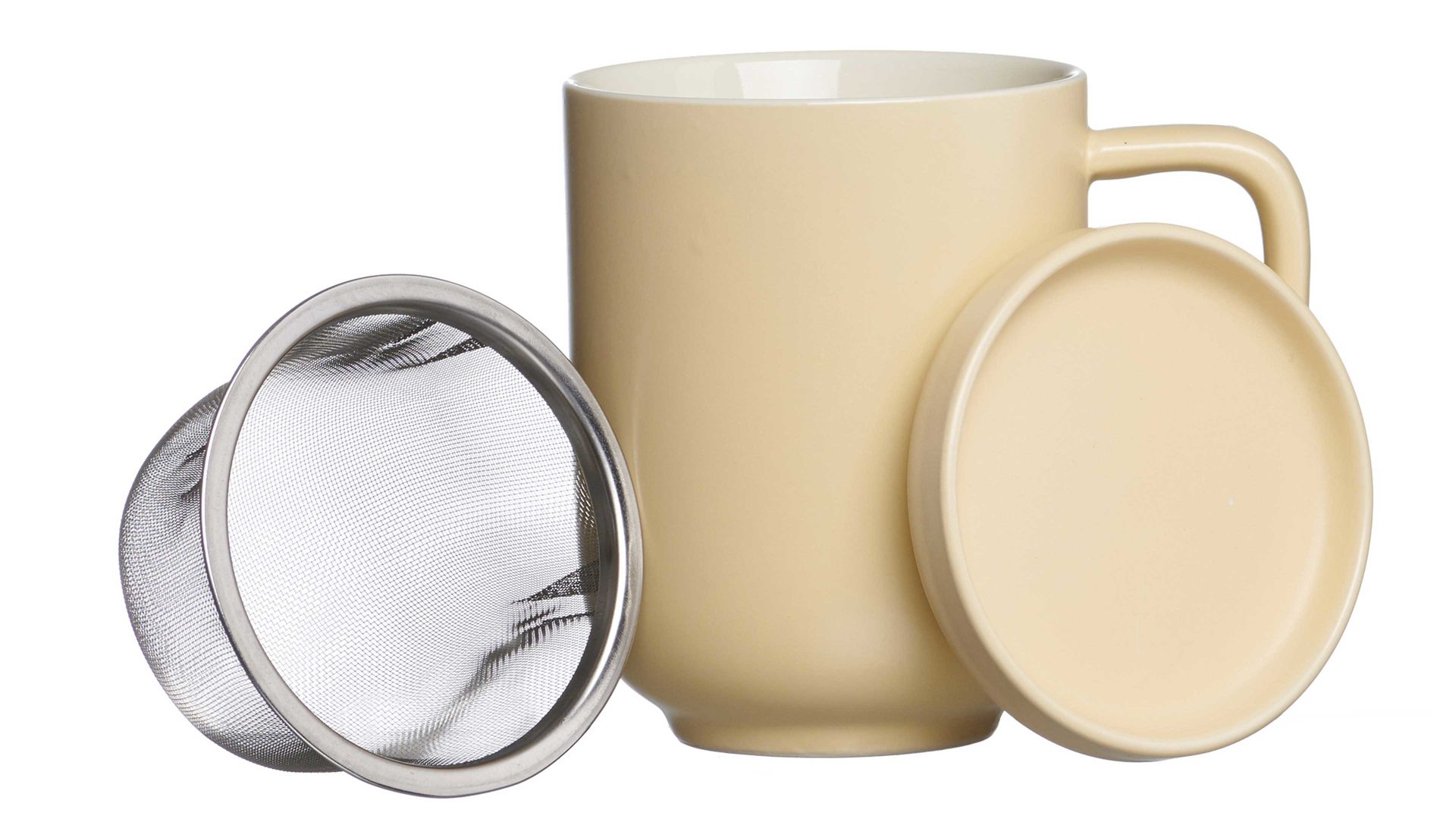 Teebecher Ritzenhoff & breker aus Keramik in Beige Ritzenhoff & Breker Teebecher Jasper vanillefarbenes Steinzeug – Füllmenge ca. 360 ml