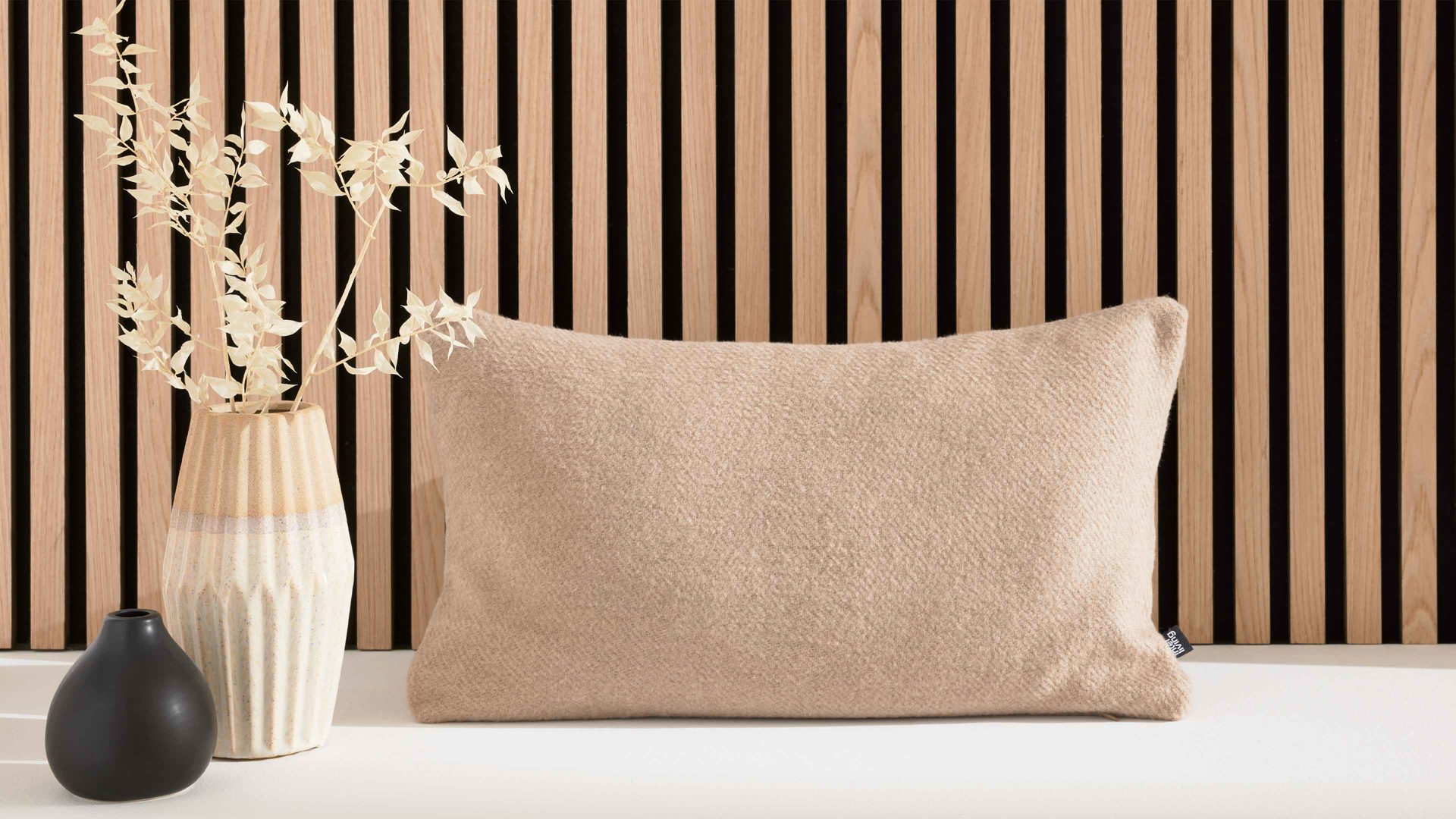 Kissenbezug /-hülle Interliving aus Stoff in Beige Interliving Kissen Serie 9113 Taupe - ca. 30 x 50 cm