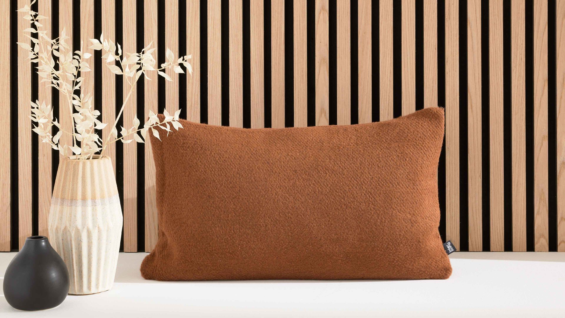 Kissenbezug /-hülle Interliving aus Stoff in Braun Interliving Kissen Serie 9113 Cognac - ca. 30 x 50 cm
