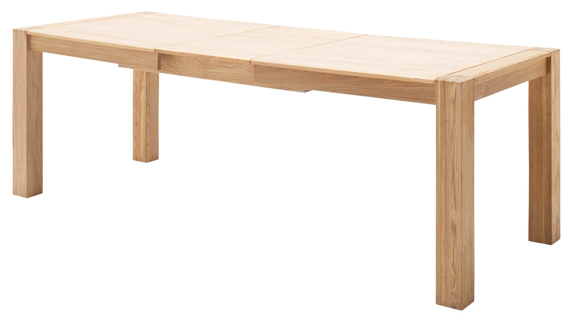 Auszugtisch Mca furniture aus Holz in Holzfarben Wohnprogramm Bologna - Ausziehtisch biancofarbenes Eichenholz – ca. 180 - 230 x 90 cm