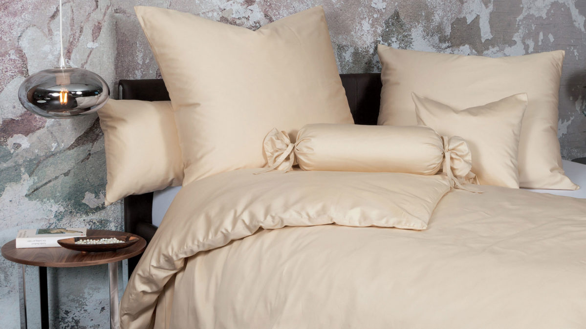 Bettwäsche-Set Janine® aus Naturfaser in Sand Janine® Bettwäsche-Set Sand - ca. 135 x 200 cm