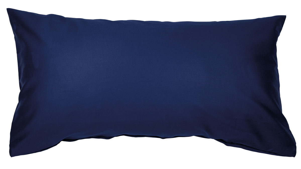 Kissenbezug /-hülle Janine® aus Naturfaser in Dunkelblau Janine® Kissenbezug Marine - ca. 40 x 80 cm