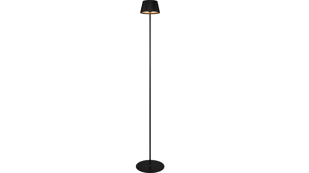 Stehleuchte Reality leuchten aus Metall in Schwarz RL Outdoor-Stehleuchte Suarez schwarzes Metall - Höhe ca. 123 cm