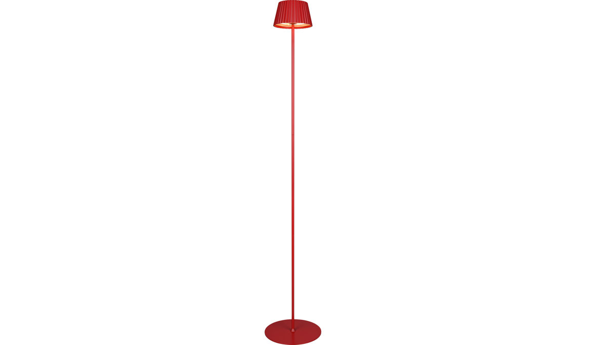 Stehleuchte Reality leuchten aus Metall in Rot RL Outdoor-Stehleuchte Suarez rotes Metall - Höhe ca. 123 cm