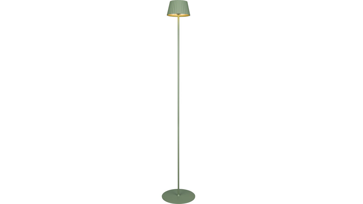 Stehleuchte Reality leuchten aus Metall in Grün RL Outdoor-Stehleuchte Suarez grünes Metall - Höhe ca. 123 cm
