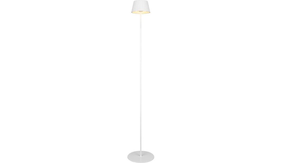 Stehleuchte Reality leuchten aus Metall in Weiß RL Outdoor-Stehleuchte Suarez weißes Metall - Höhe ca. 123 cm