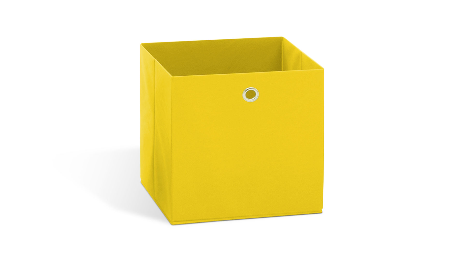 Faltbox Fmd furniture aus Stoff in Gelb Faltbox gelbes, verstärktes Vlies - ca. 32 x 32 cm