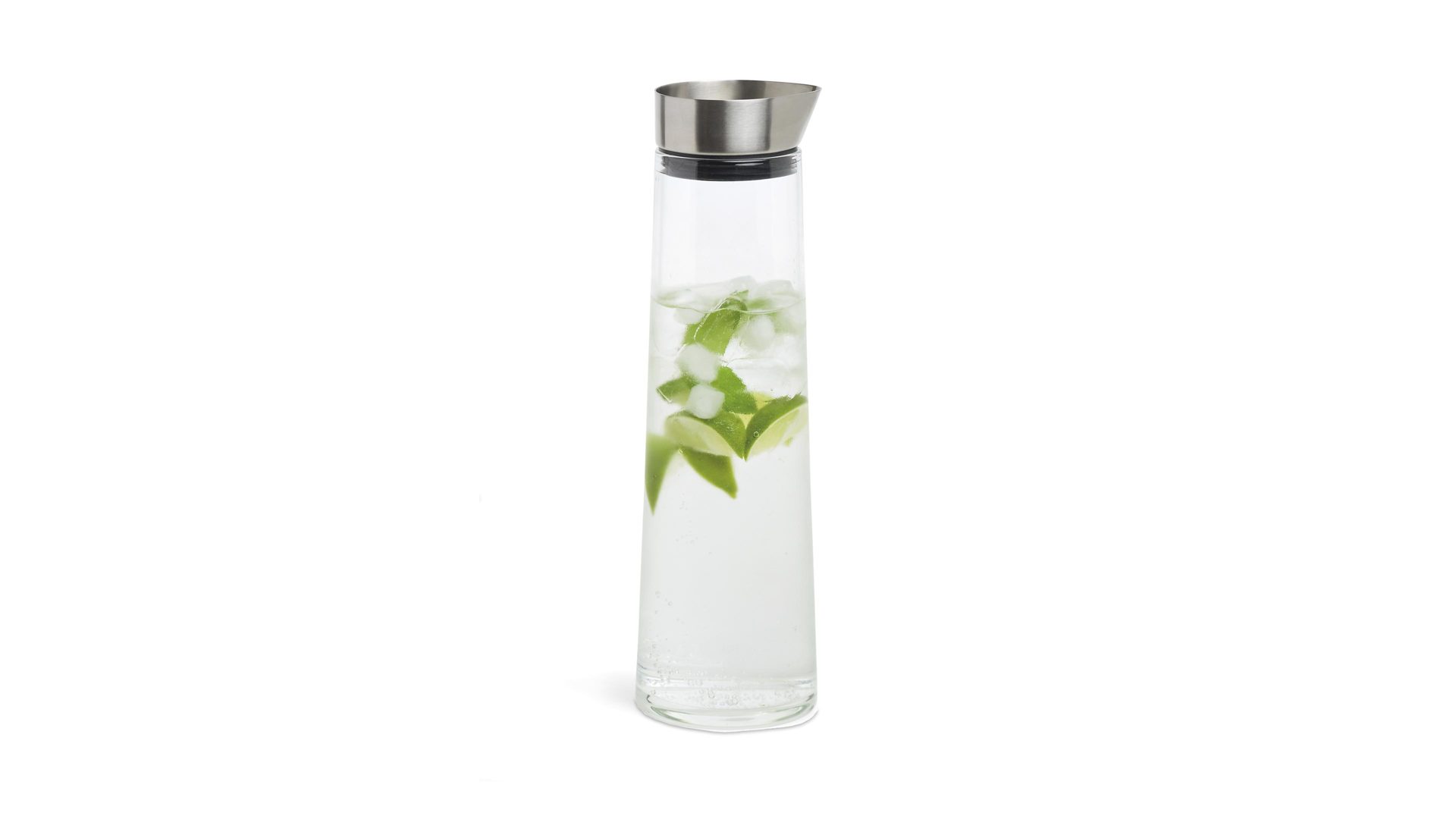 Karaffe Blomus aus Glas in Transparent blomus Wasserkaraffe Acqua Klarglas & Edelstahl matt - Fassungsvermögen ca. 1,5 Liter