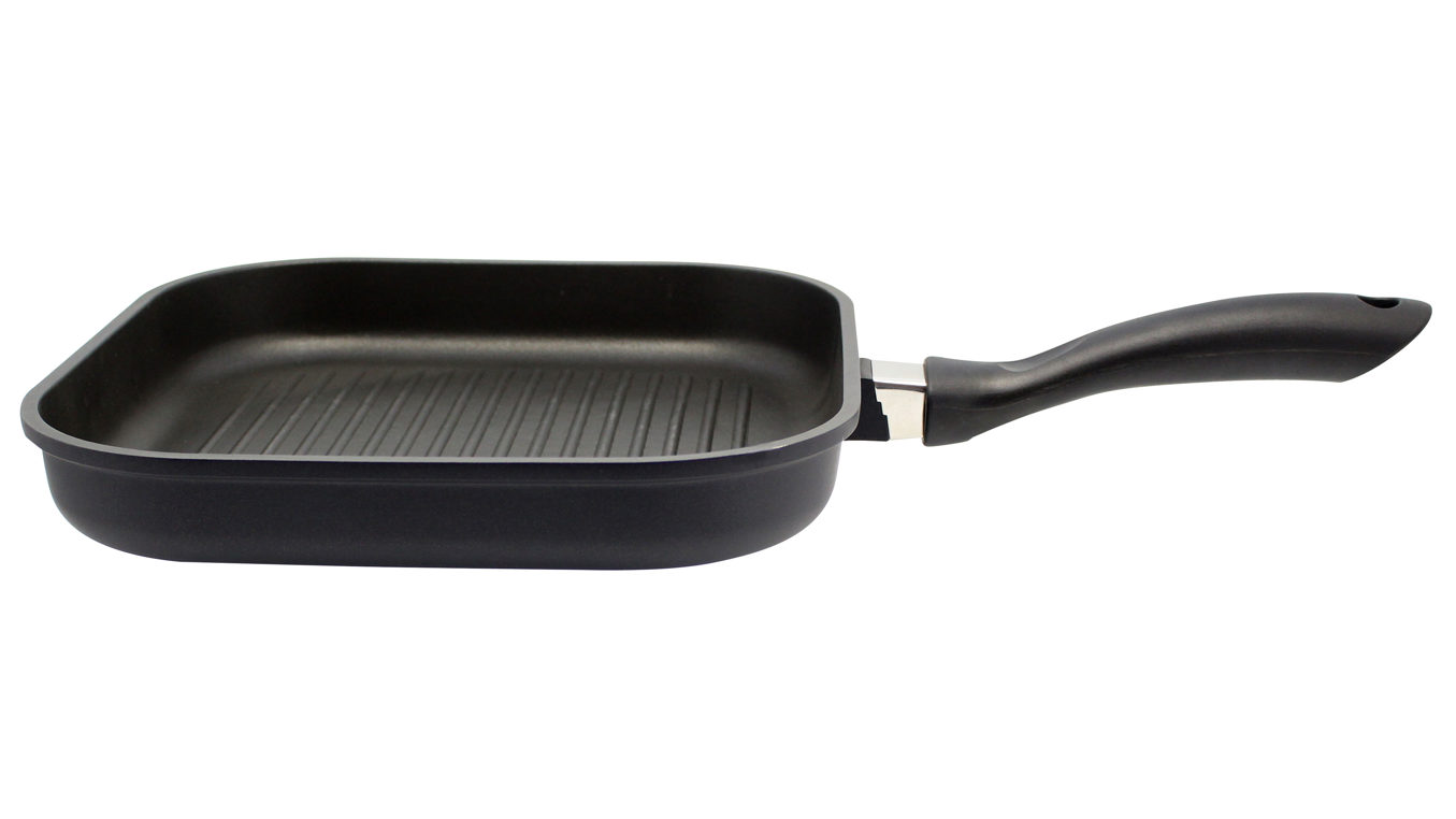 Grillpfanne Elo® aus Metall in Schwarz ELO® Grillpfanne Alucast Aluguss – ca. 28 x 28 cm