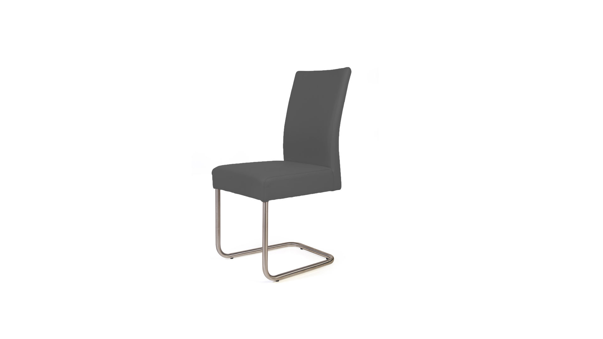 Schwingstuhl Standard furniture factory aus Stoff in Schwarz Schwingstuhl fangofarbenes Kunstleder Sky 755 & Edelstahl