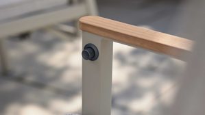 Gartenmöbel-Set Interliving aus Metall in Beige Interliving Gartenmöbel Serie 7014 - Essgruppe mit sechs Stühlen beiges TEXTILIENE®, Sinterstein & taupefarbenes Aluminium