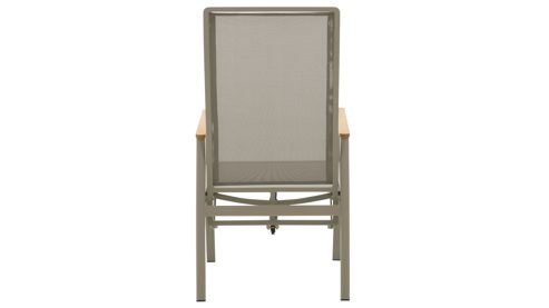 Gartenmöbel-Set Interliving aus Metall in Beige Interliving Gartenmöbel Serie 7014 - Essgruppe mit sechs Stühlen beiges TEXTILIENE®, Sinterstein & taupefarbenes Aluminium