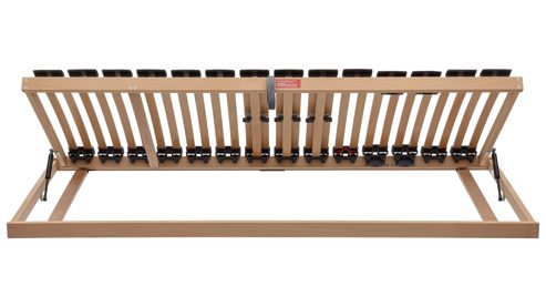 Lattenrost Interliving aus Holz in Holzfarben Interliving Lattenrost Serie 1952 - V6257 links mit Hebehilfe – Liegefläche ca. 90 x 200 cm