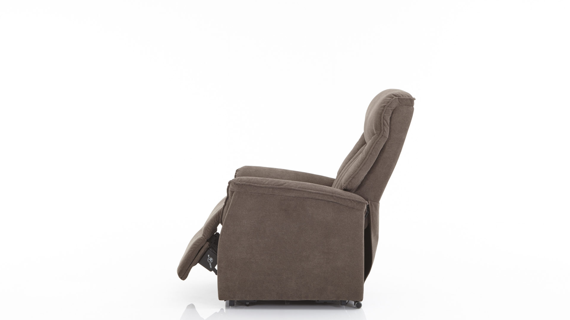 Fernsehsessel Duo collection aus Stoff in Braun TV-Sessel, ein Polstermöbel mit Federkern dunkelbrauner Stoffbezug Bari