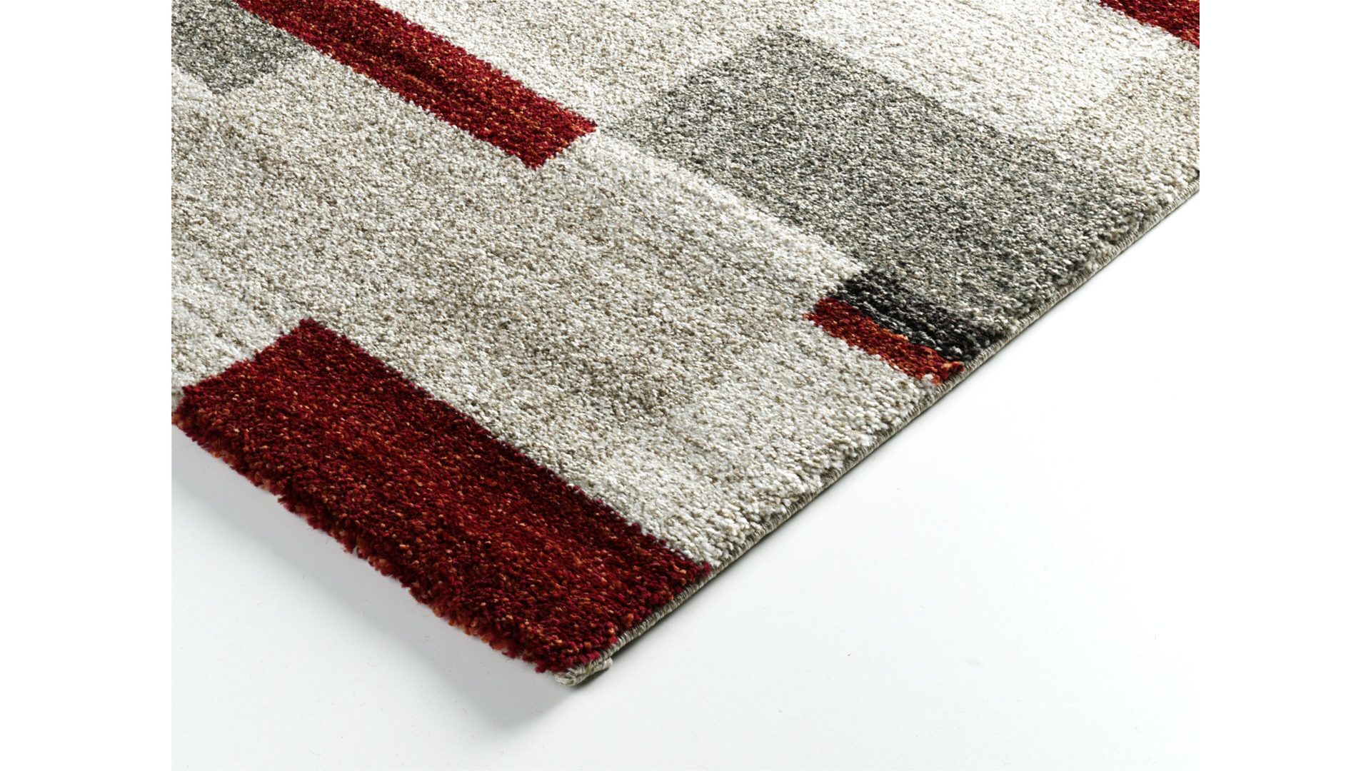 Webteppich Oci aus Kunstfaser in Rot Webteppich Castle Beppo für Ihre Wohnaccessoires rote, beige & braune Kunstfaser – ca. 80 x 150 cm