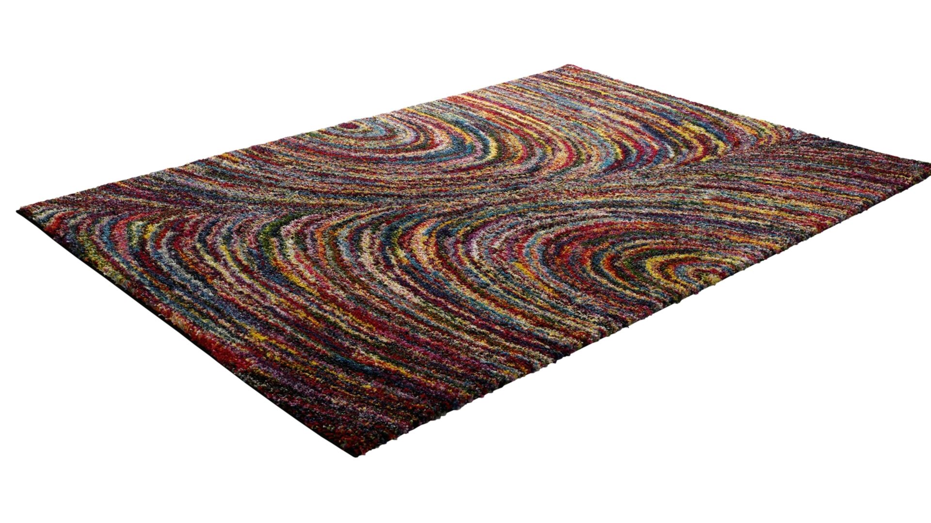 Hochflorteppich Oci aus Kunstfaser in Mehrfarbig Hochflorteppich Sixteen Face multicolorfarbene Kunstfaser – ca. 140 x 200 cm