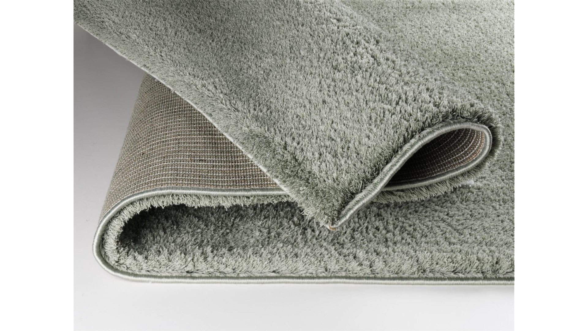 Hochflorteppich Oci aus Kunstfaser in Grün Hochflorteppich Soft Dream für Ihre Wohnaccessoires olivfarbene Kunstfaser – ca. 160 x 230 cm