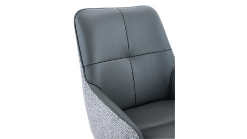 Polsterstuhl Hela aus Stoff in Anthrazit Polsterstuhl Faro S Anthrazit & Grau 52 - drehbar