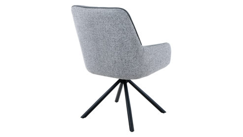 Polsterstuhl Hela aus Stoff in Anthrazit Polsterstuhl Faro S Anthrazit & Grau 52 - drehbar