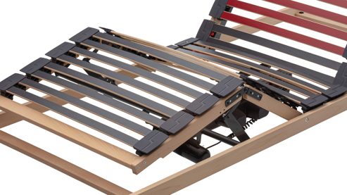 Lattenrost Interliving aus Holz in Holzfarben Interliving Lattenrost Serie 1952 - V6286 dreifach motorisch mit Funk-Fernbedienung – Liegefläche ca. 120 x 200 cm