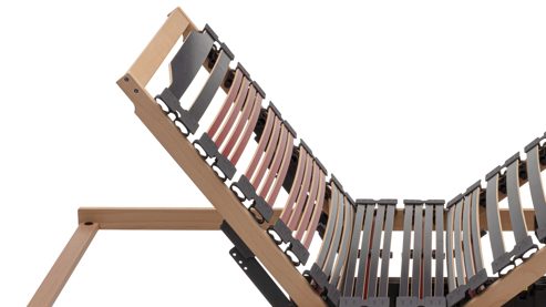 Lattenrost Interliving aus Holz in Holzfarben Interliving Lattenrost Serie 1953 mit zwei Motoren zweifach motorisch mit Handschalter – Liegefläche ca. 90 x 190 cm